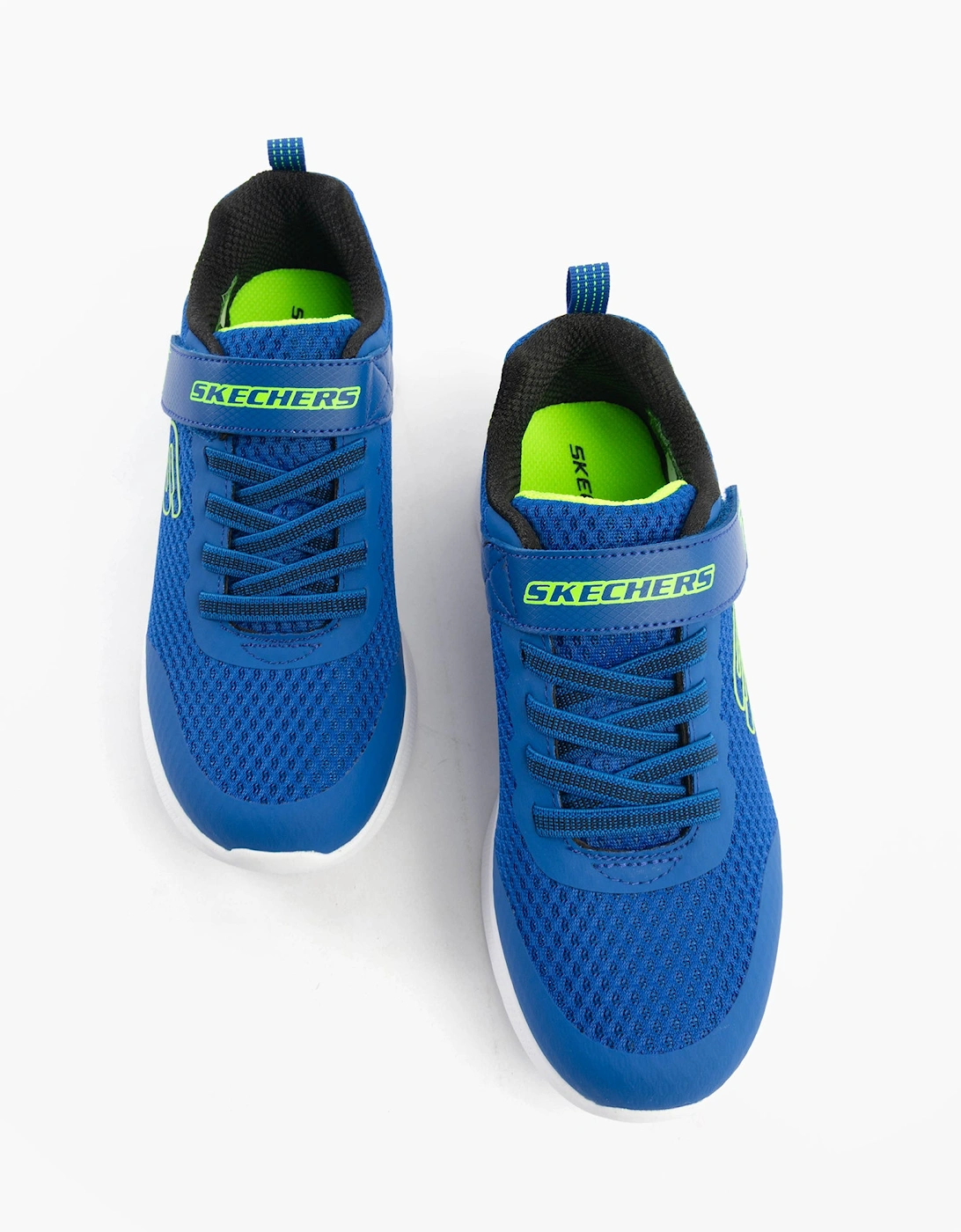MICROSPEC MAX - VAPTIX Boys Trainers Blue/Lime