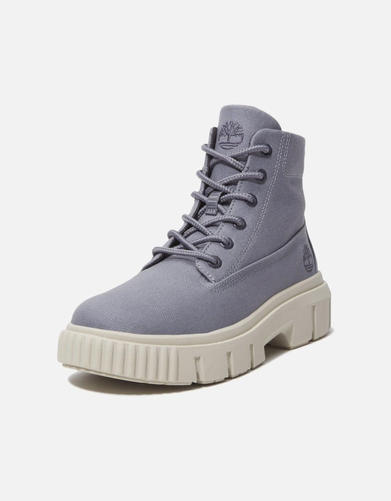 Greyfield Mid Lace Boot - Medium Purple Canvas