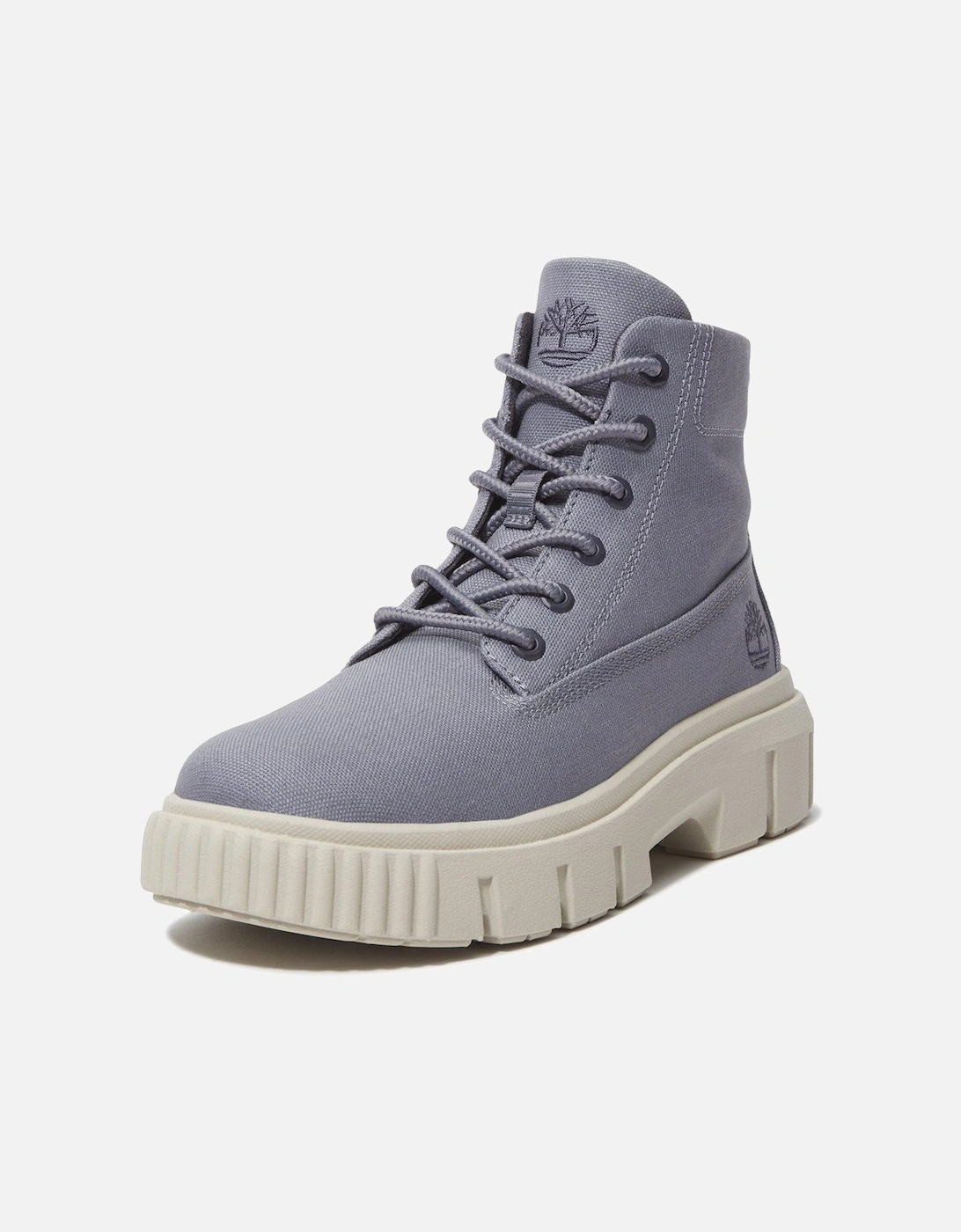 Greyfield Mid Lace Boot - Medium Purple Canvas