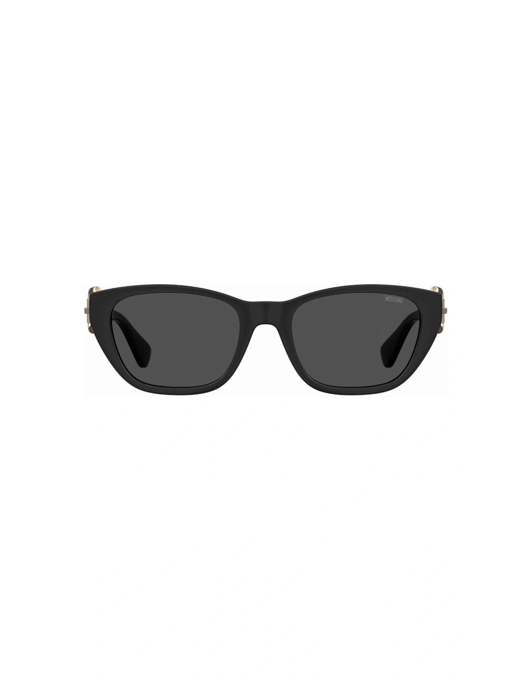 Women's Moschino Buckle Arms Black Sunglasses - Size: ONE size