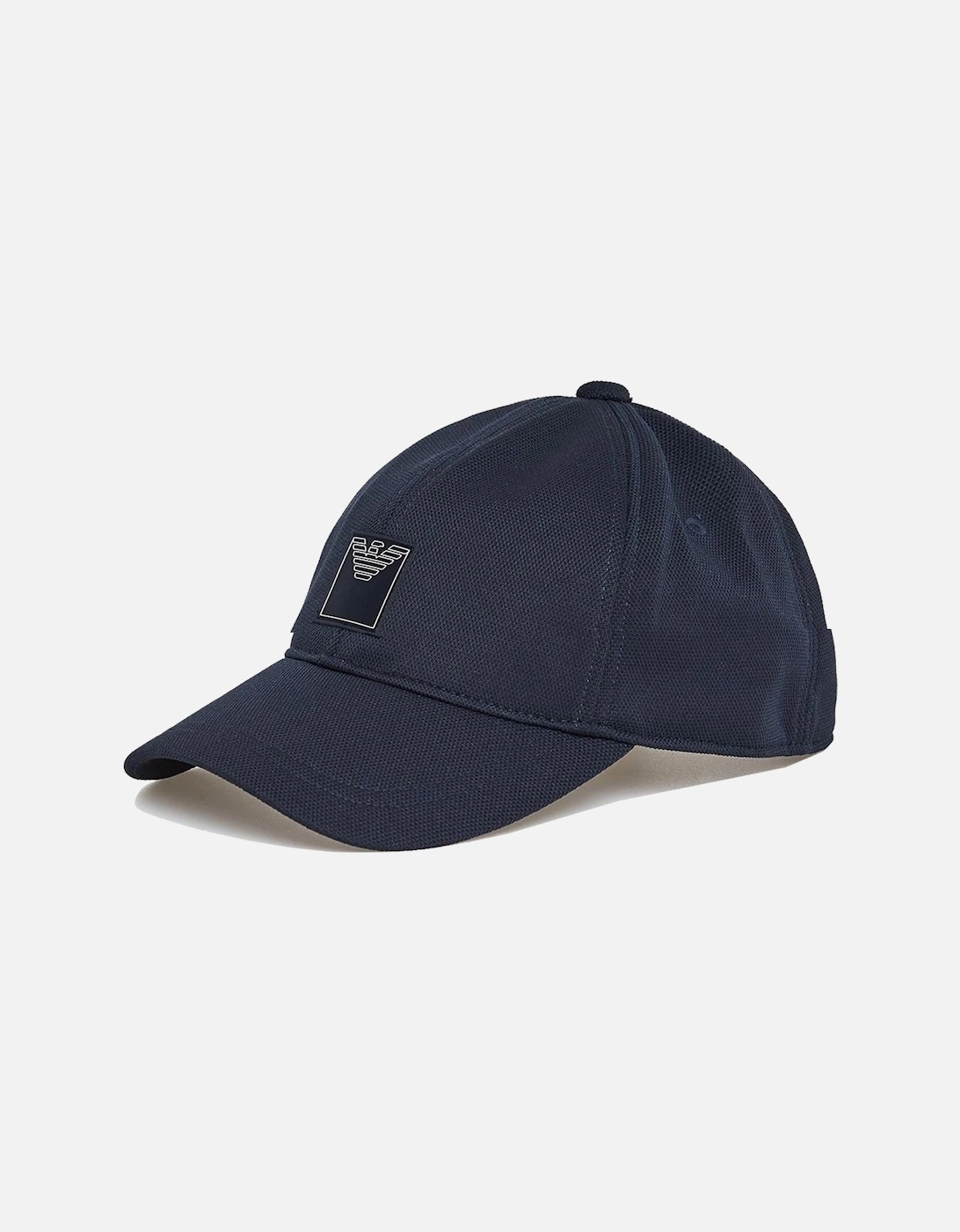 Emporio Armani Men's Navy Woven Beach Piquet Baseball Cap Armani Blue - Size: One Size