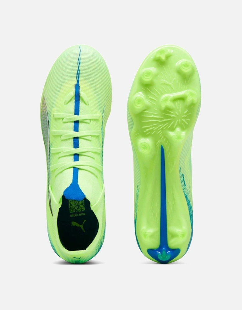 Womens Ultra 5+ Match Laceless Firm Ground Football Boots - Blue