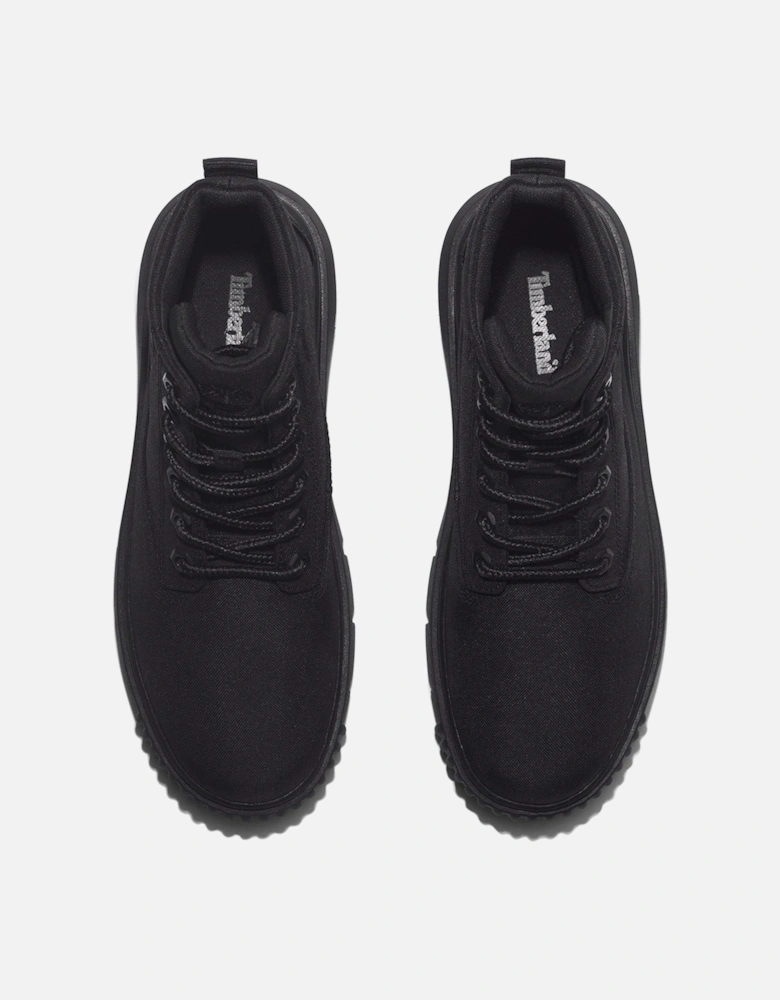 Greyfield Mid Lace Boot - Jet Black