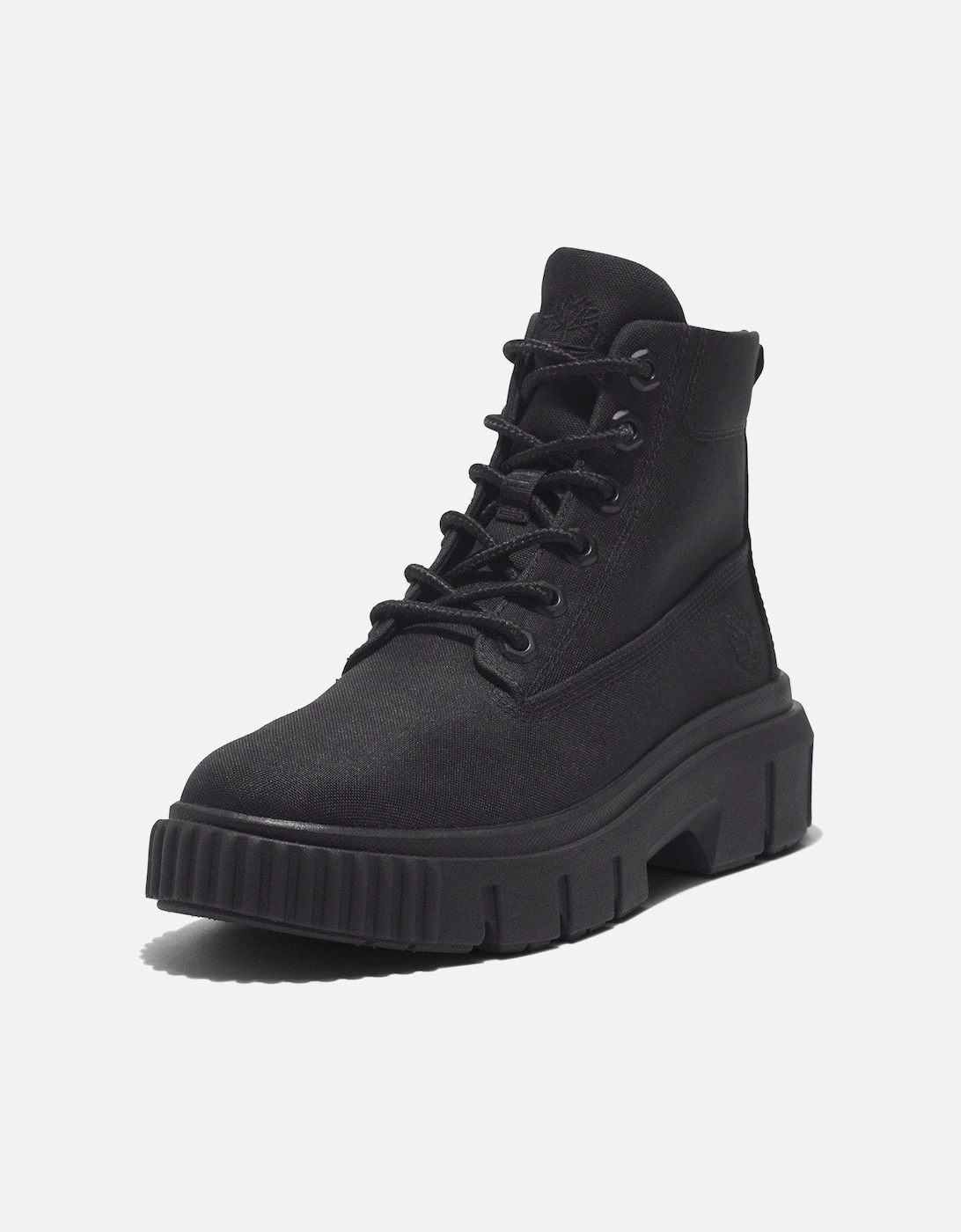 Greyfield Mid Lace Boot - Jet Black