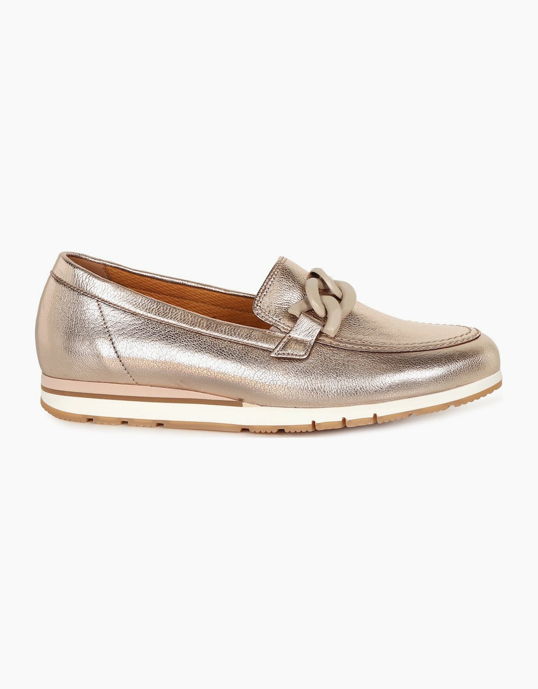 Gabor Women's Gold Bea Loafers - : Size 8