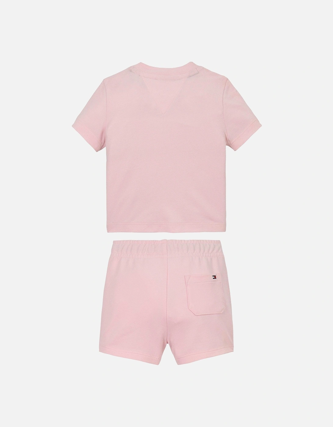 Baby Monotype T-Shirt And Short Set - Pink