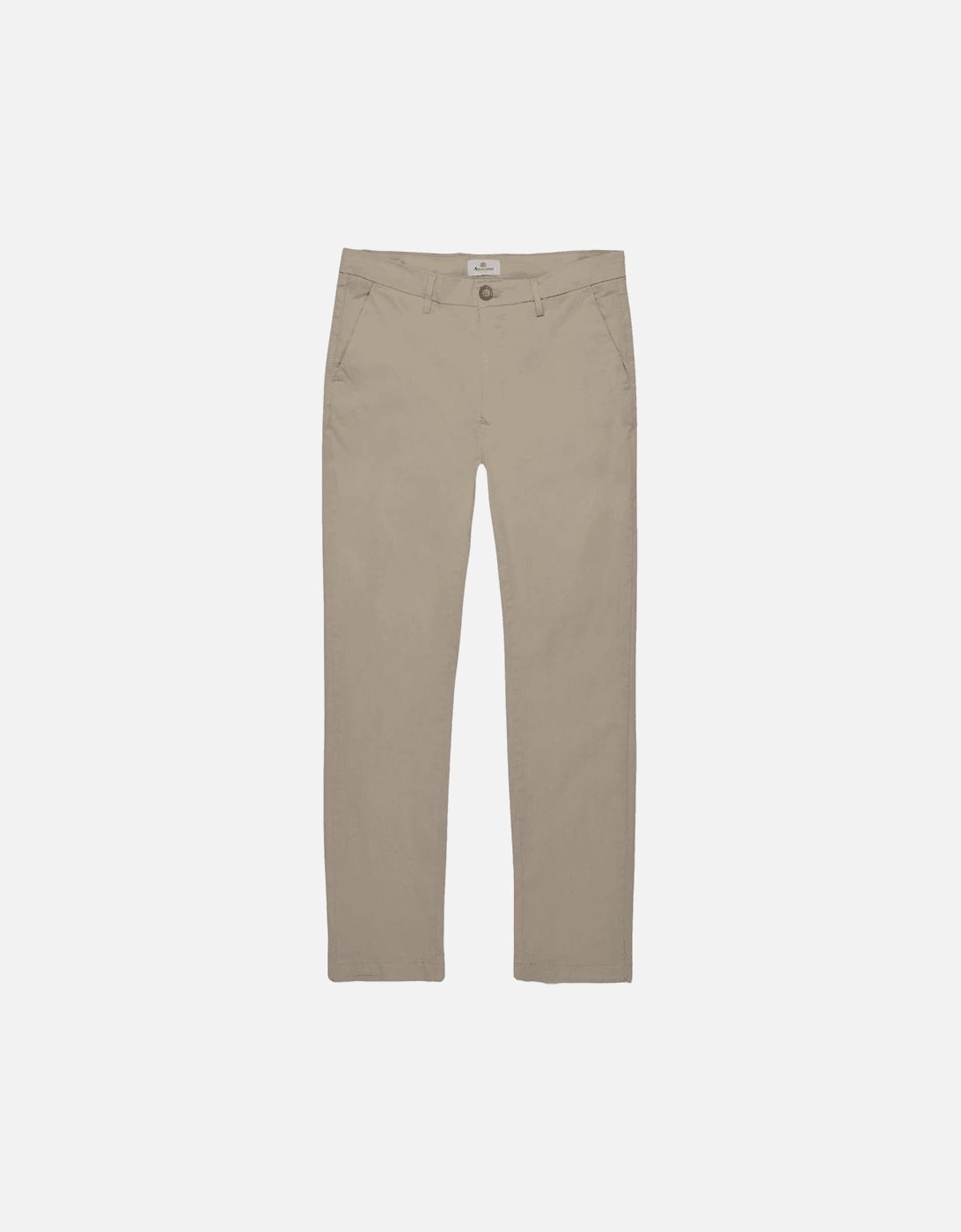 Aquascutum Men's Cotton Beige Slim Fit Chino - Cream