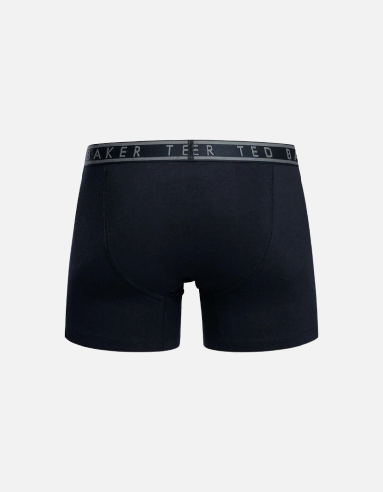 3-Pack Palms Print Boxer Briefs, Navy