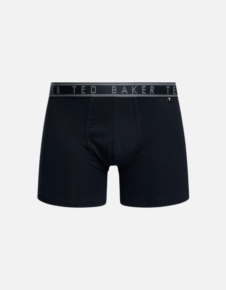 3-Pack Palms Print Boxer Briefs, Navy