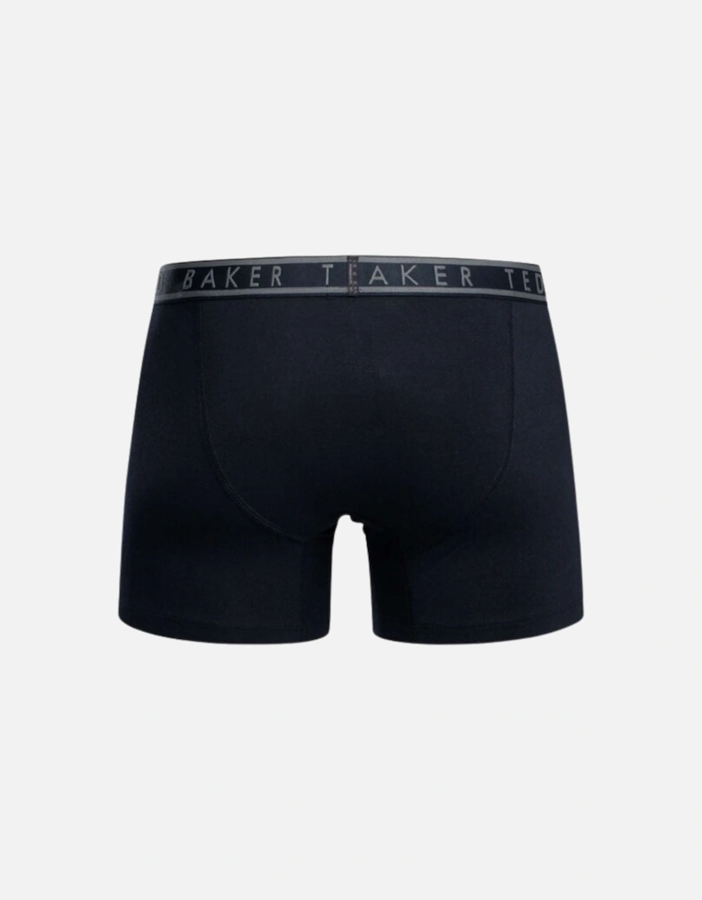 3-Pack Palms Print Boxer Briefs, Navy