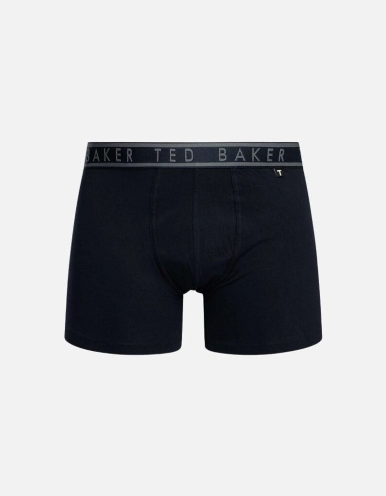 3-Pack Palms Print Boxer Briefs, Navy