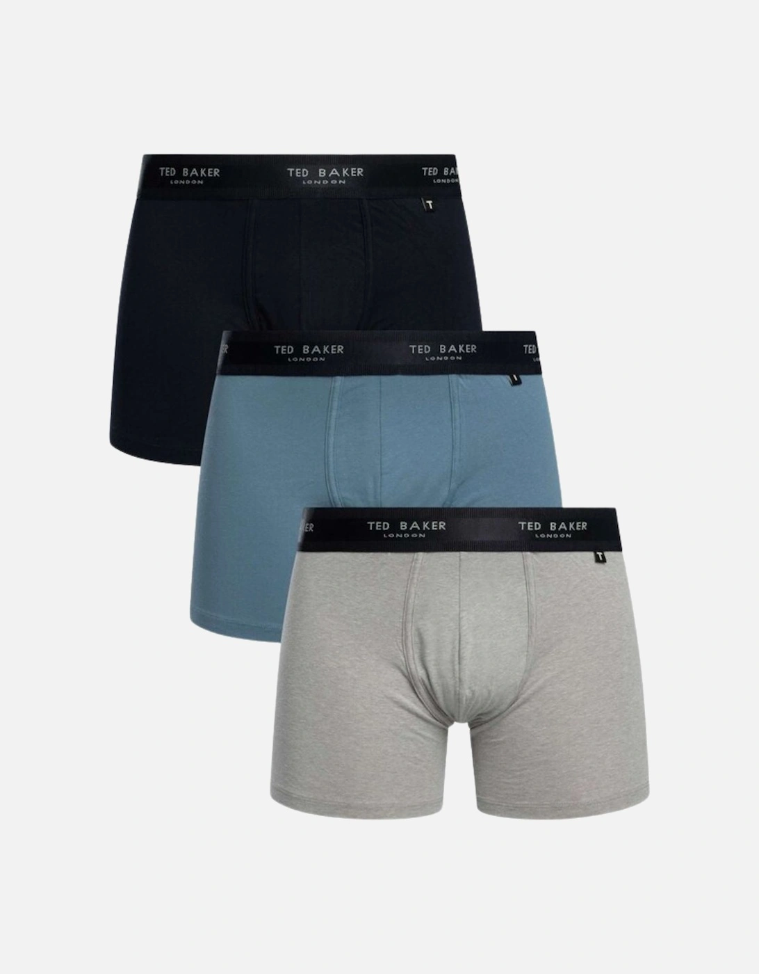 3-Pack Coloured Boxer Briefs, Navy/Grey/Blue, 10 of 9