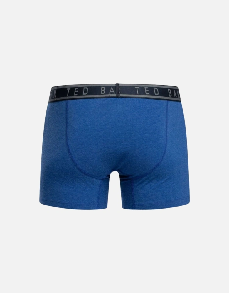 3-Pack Floral Print Boxer Briefs, Mazarine Blue