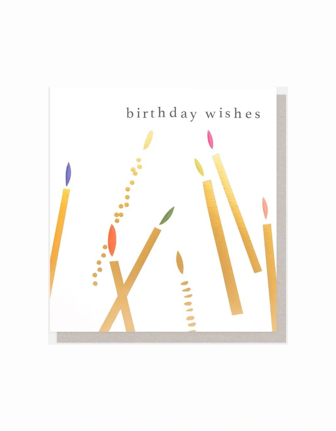 Gold Candles Birthday Wishes Card, 2 of 1