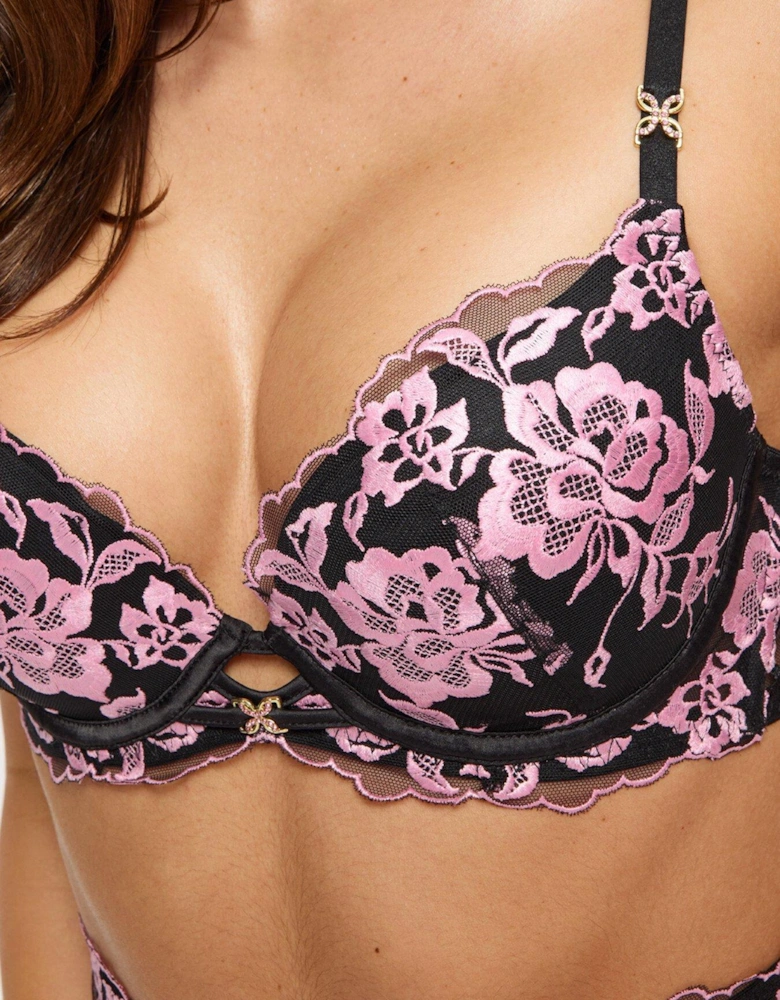 Endless Attraction Padded Plunge Bra - Black