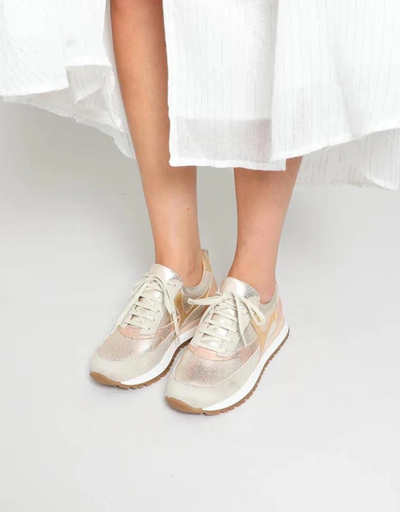Cinda Vegan Metallic Trainers
