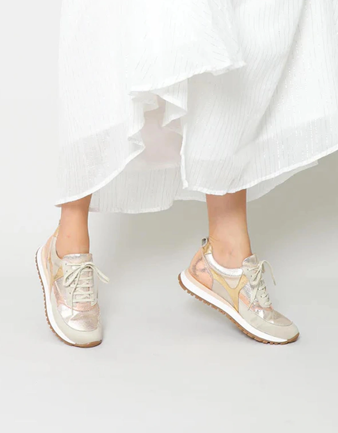 Cinda Vegan Metallic Trainers