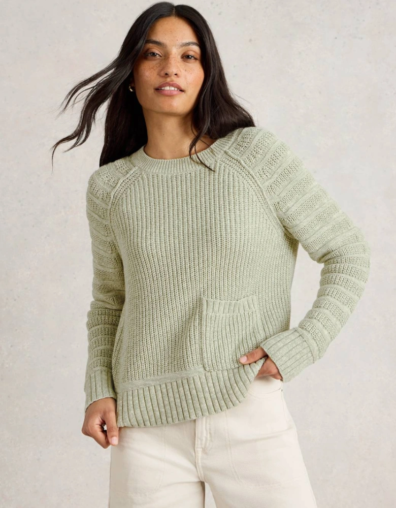 Women's Cindy Cotton Jumper Khaki Green