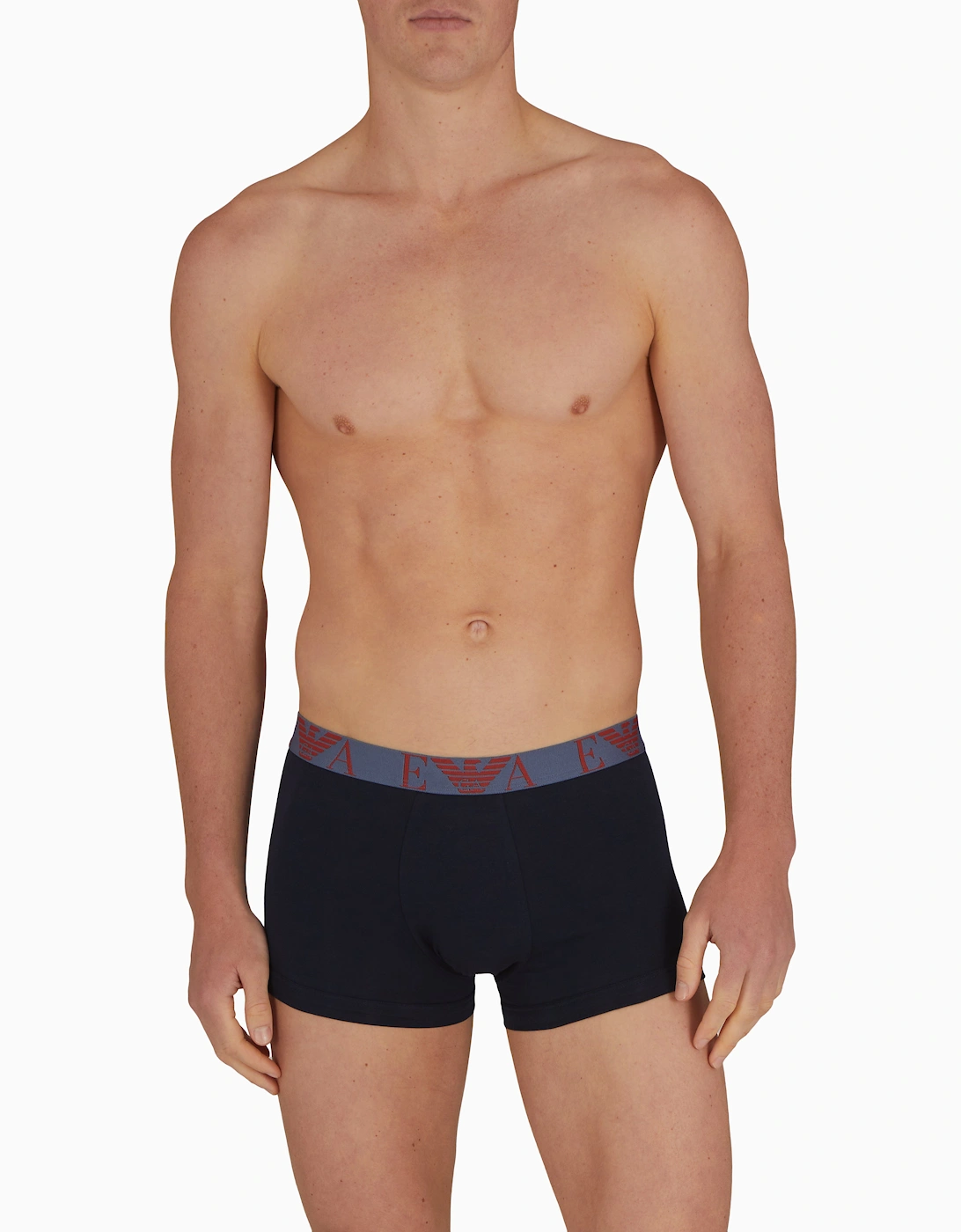 Emporio Armani Men's Navy/Multi 3 Pack Trunk Xl
