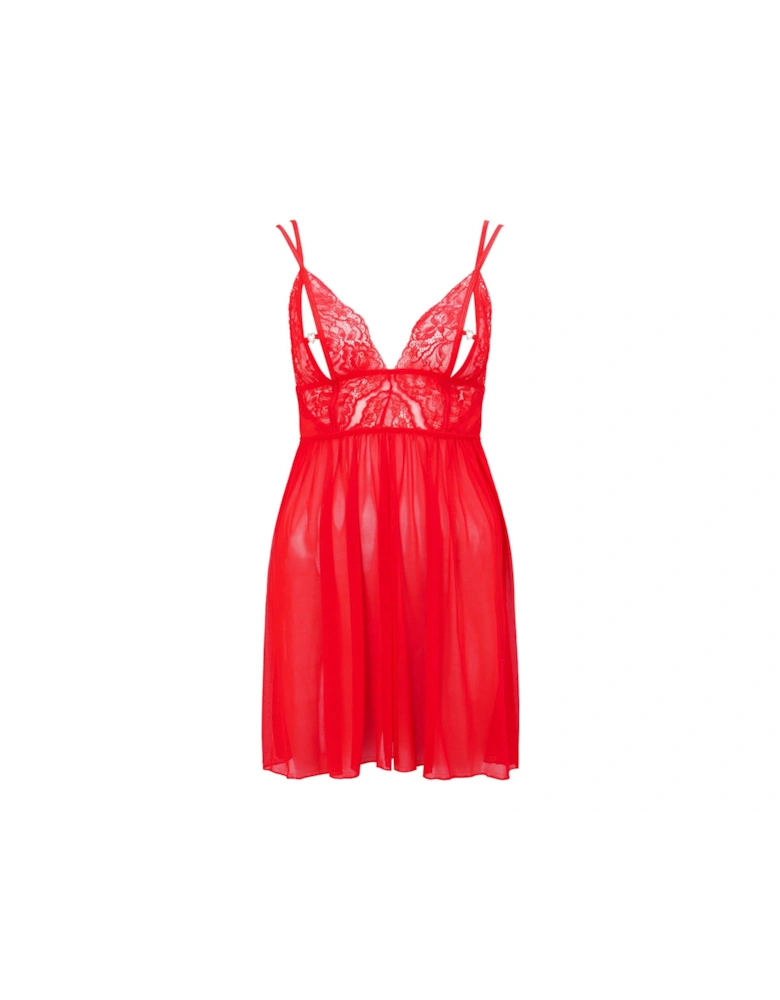 Diamond Heart Chemise - Red
