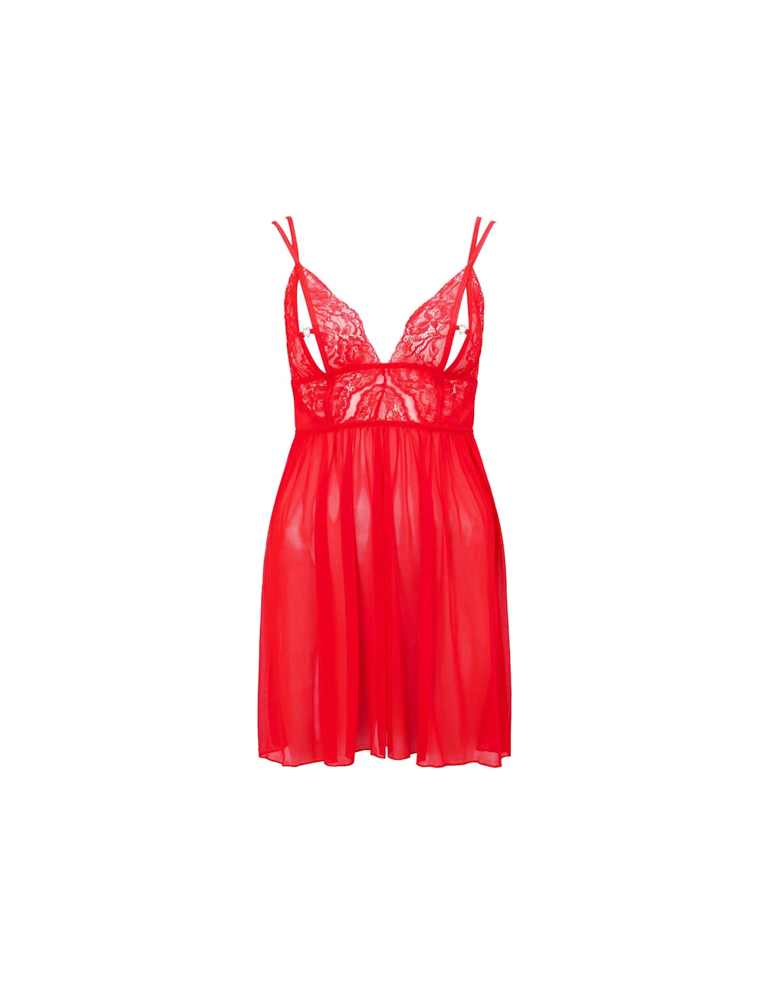 Diamond Heart Chemise - Red