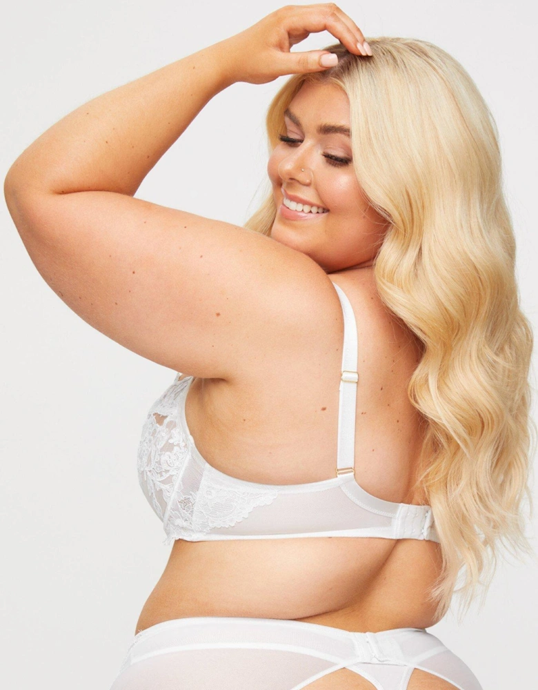 The Icon Fuller Bust Non Padded Balcony Bra - White