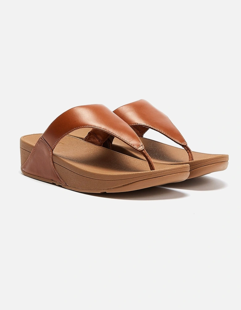 Lulu Leather Womens Tan Sandals