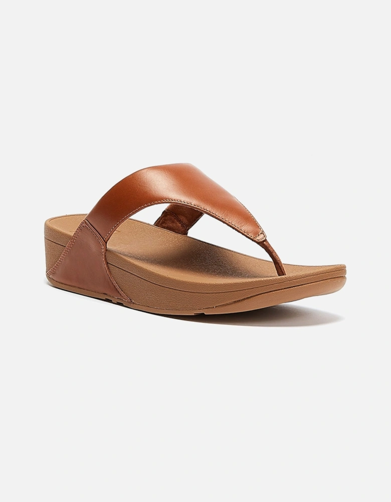 Lulu Leather Womens Tan Sandals