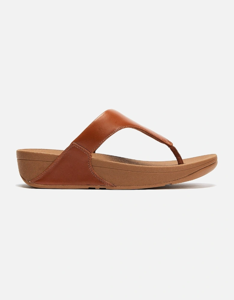 Lulu Leather Womens Tan Sandals
