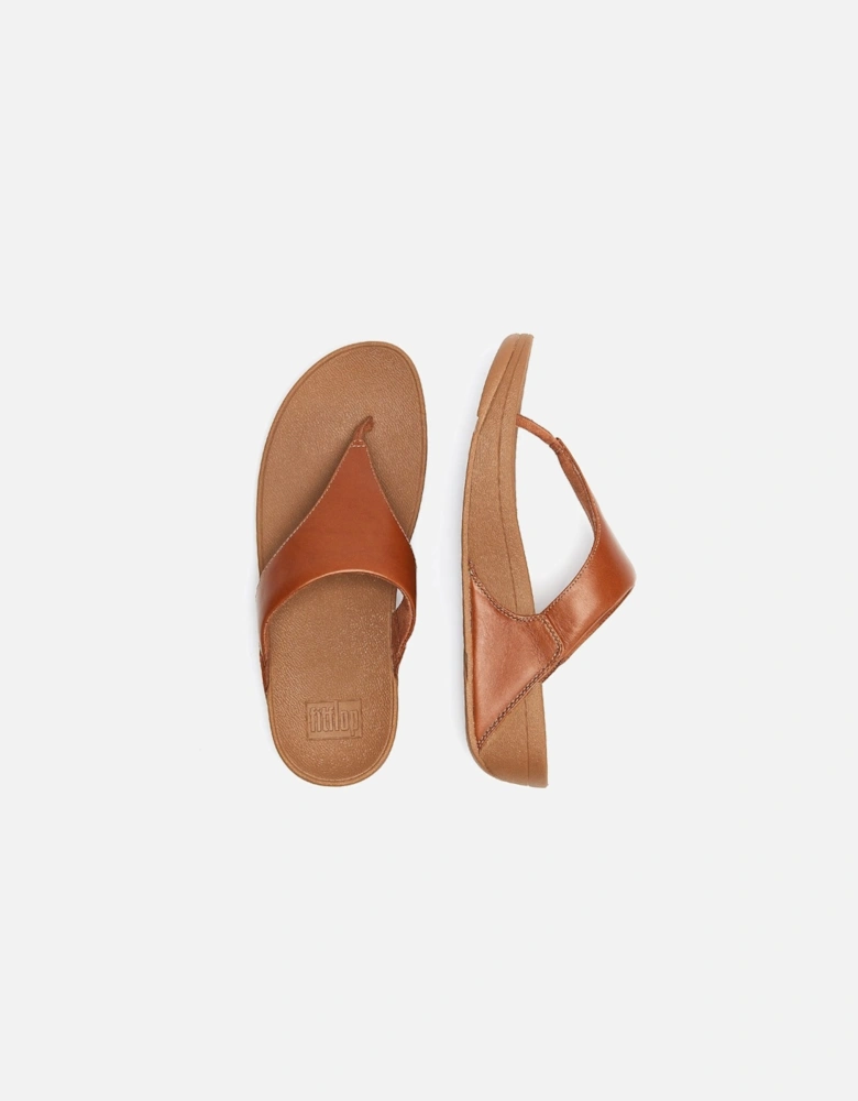 Lulu Leather Womens Tan Sandals