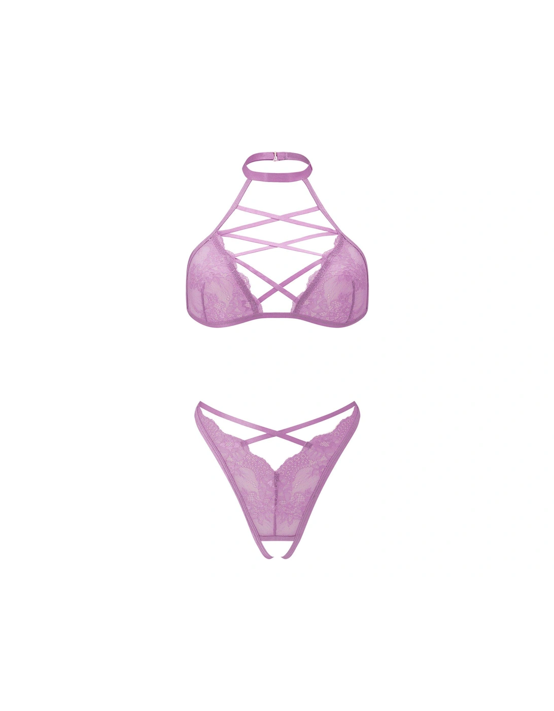 Admired Crotchless Set