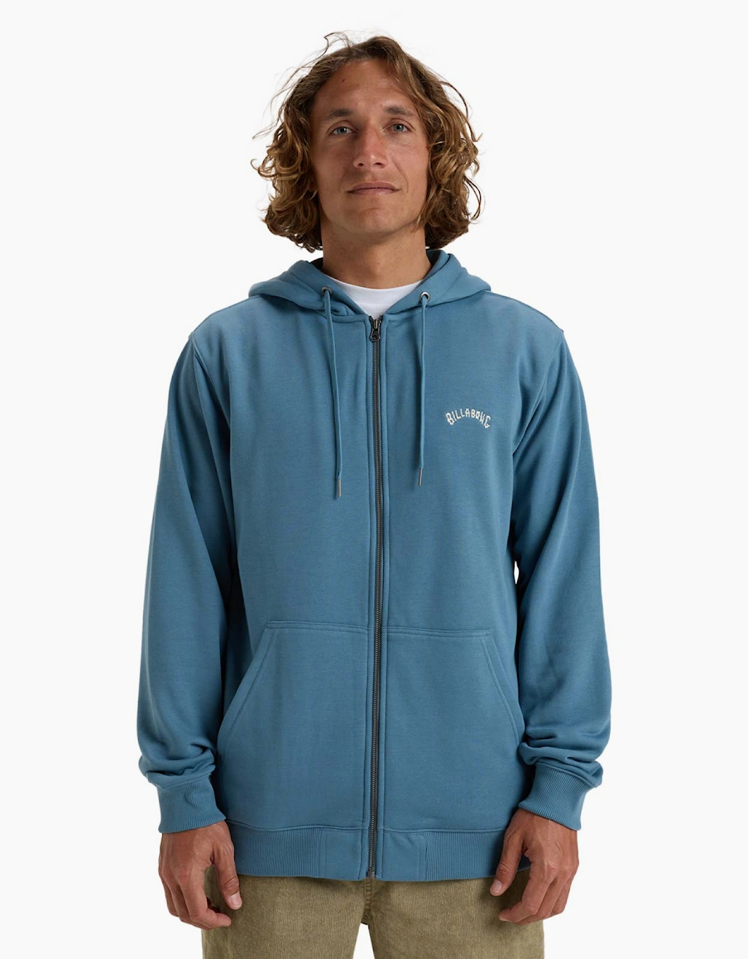 Men's Billabong Mens Arch  Full Zip Hoodie - Blue - Size: 40/Regular