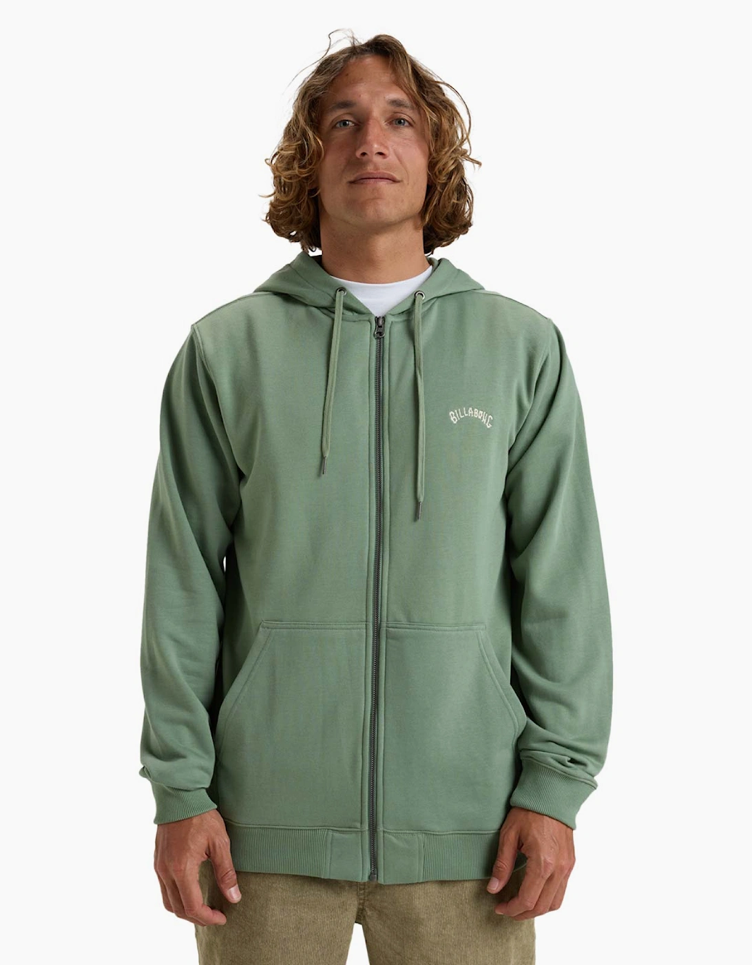 Billabong Men's Green Arch Full Zip Hoodie - : 44/Regular 2XL