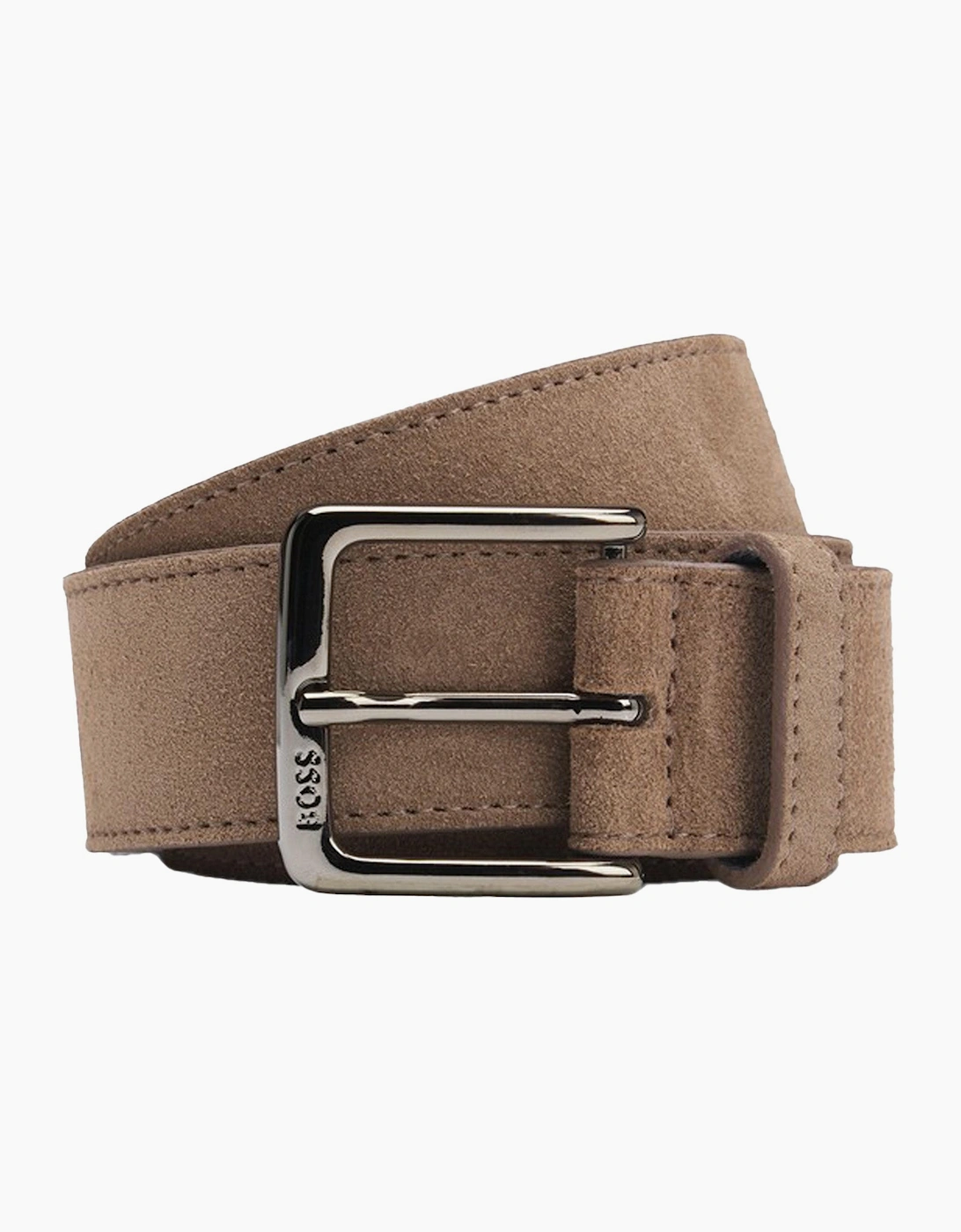 Hugo Boss Unisex Brown Boss Ronnie Suede Belt  Size 95