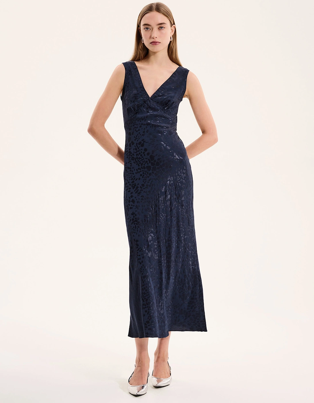 Omnes Women's Navy Iris Maxi Dress In - : Size 8