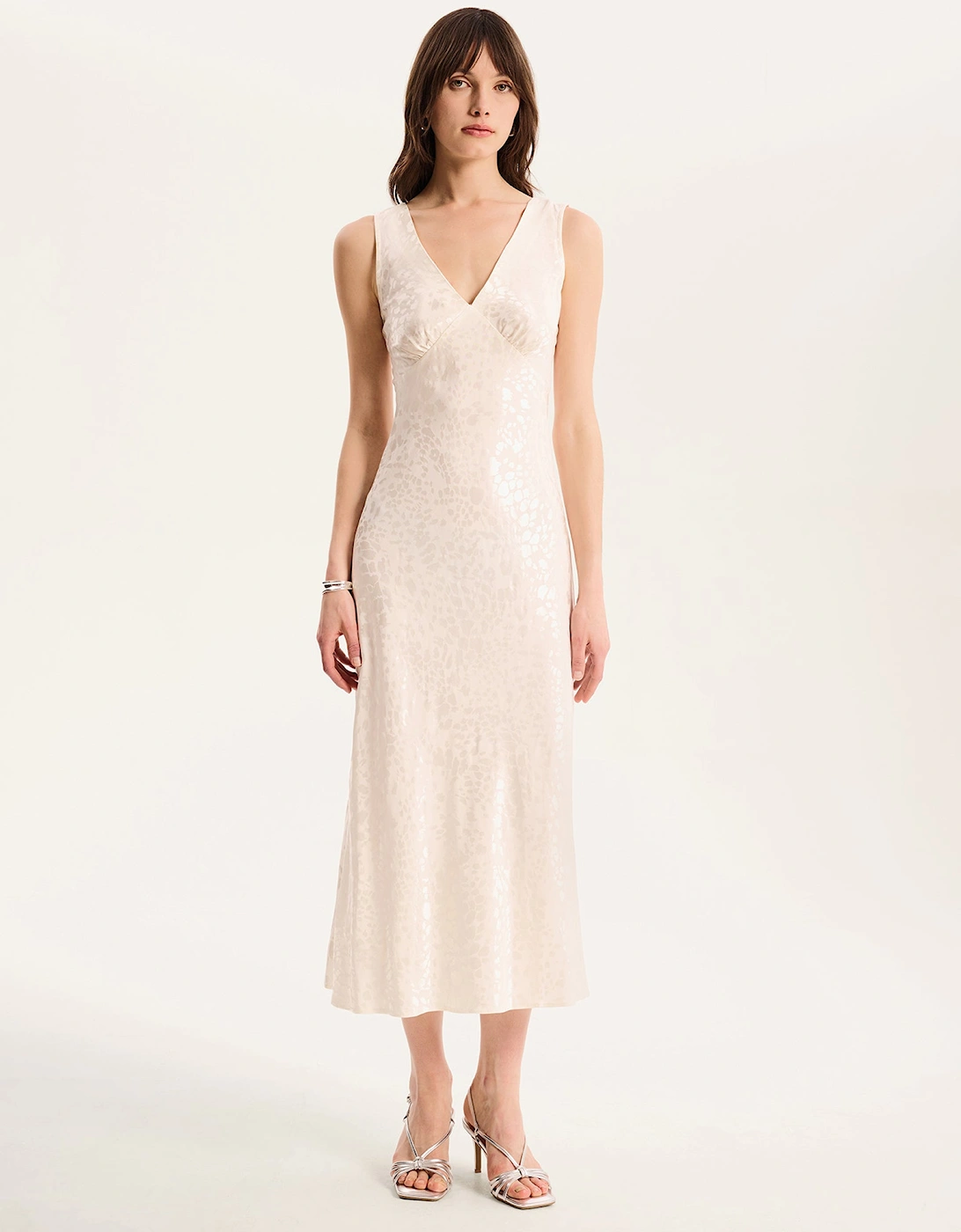 Omnes Women's Iris Maxi Dress in Ivory - Tan - Size: 12