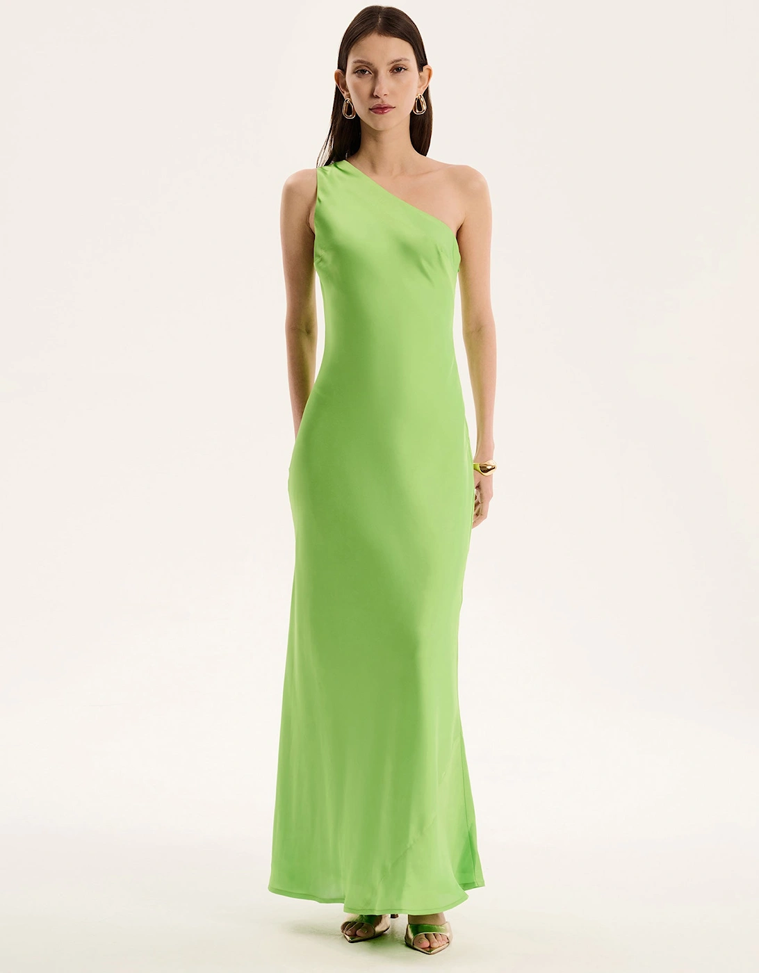 Omnes Women's Uma Dress in Lime Green - Size: 6