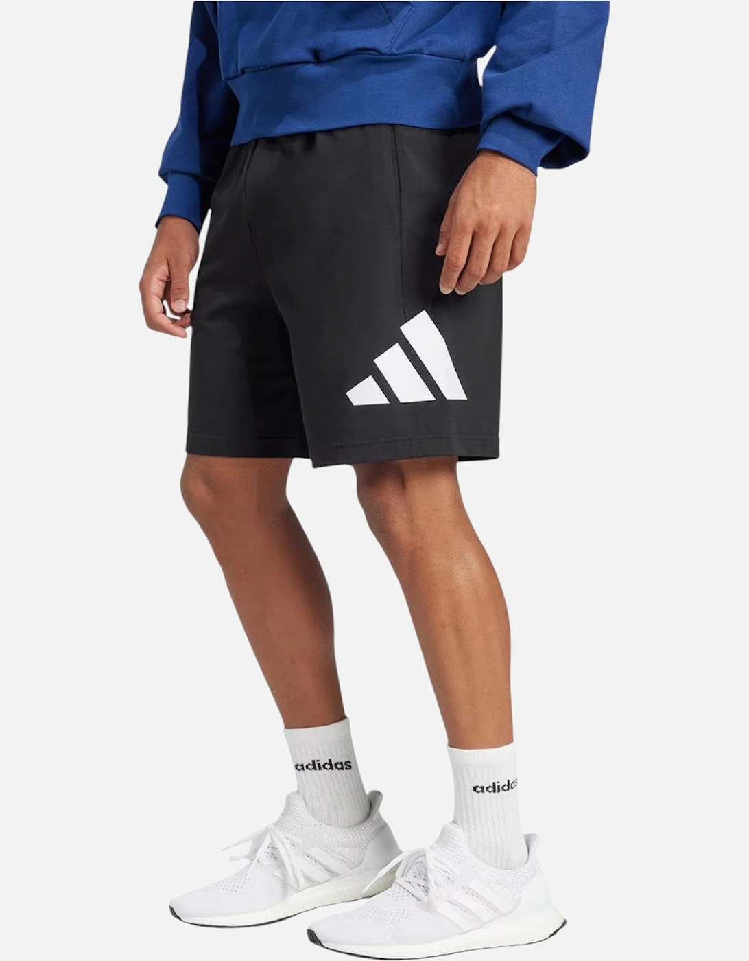 Adidas Men's Black Essential Shorts Poly Cotton Dri Fit Sportswear Summer Beach Bermuda  44/32 2XL