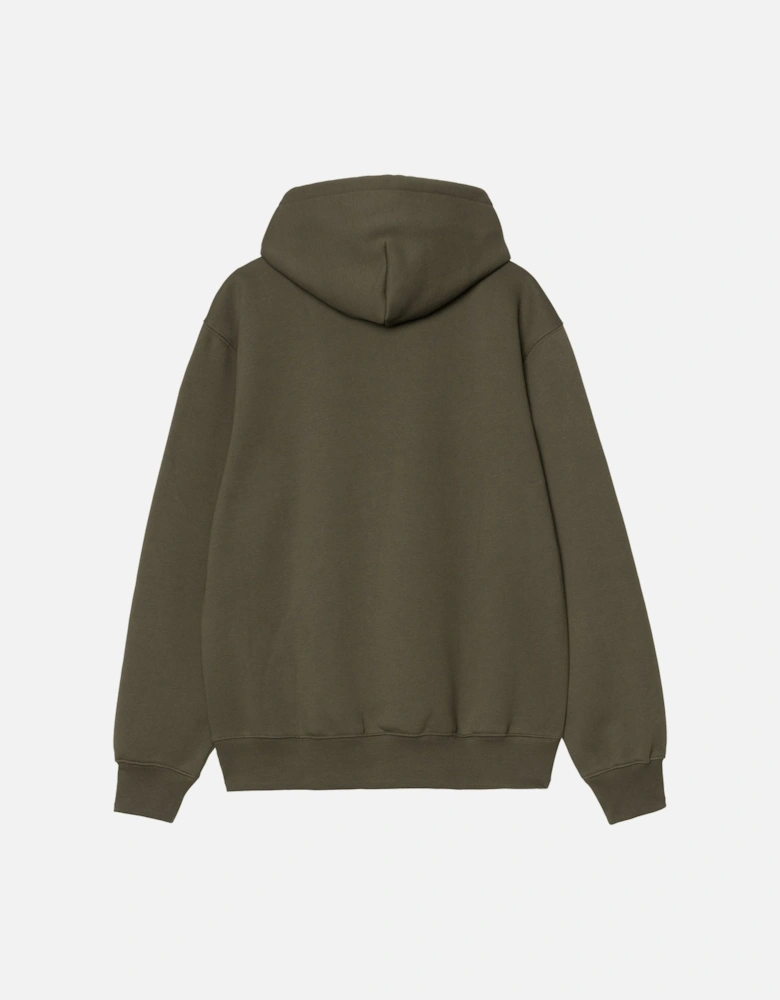 Hooded Carhartt Sweatshirt - Turtle Green/Air Pink
