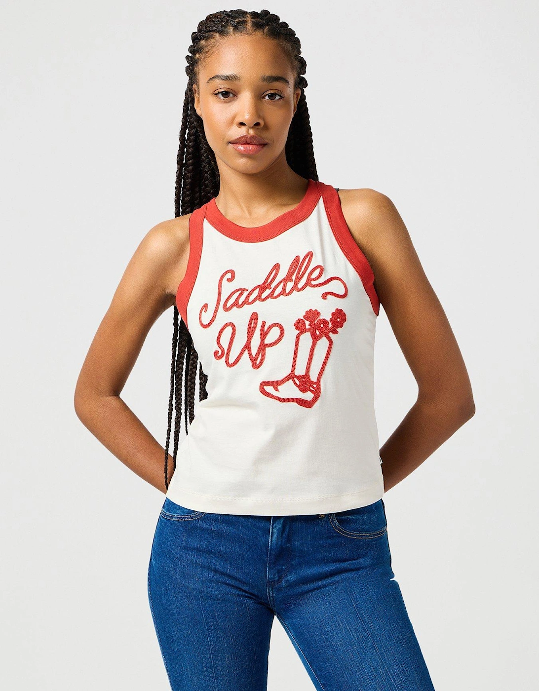 Ringer Tank - White