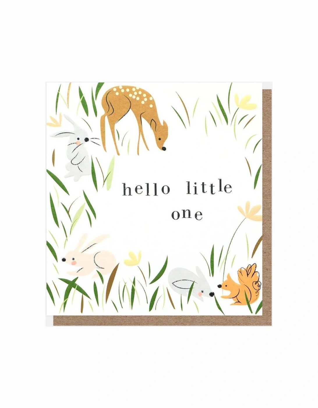 Woodland Animals New Baby Card, 2 of 1