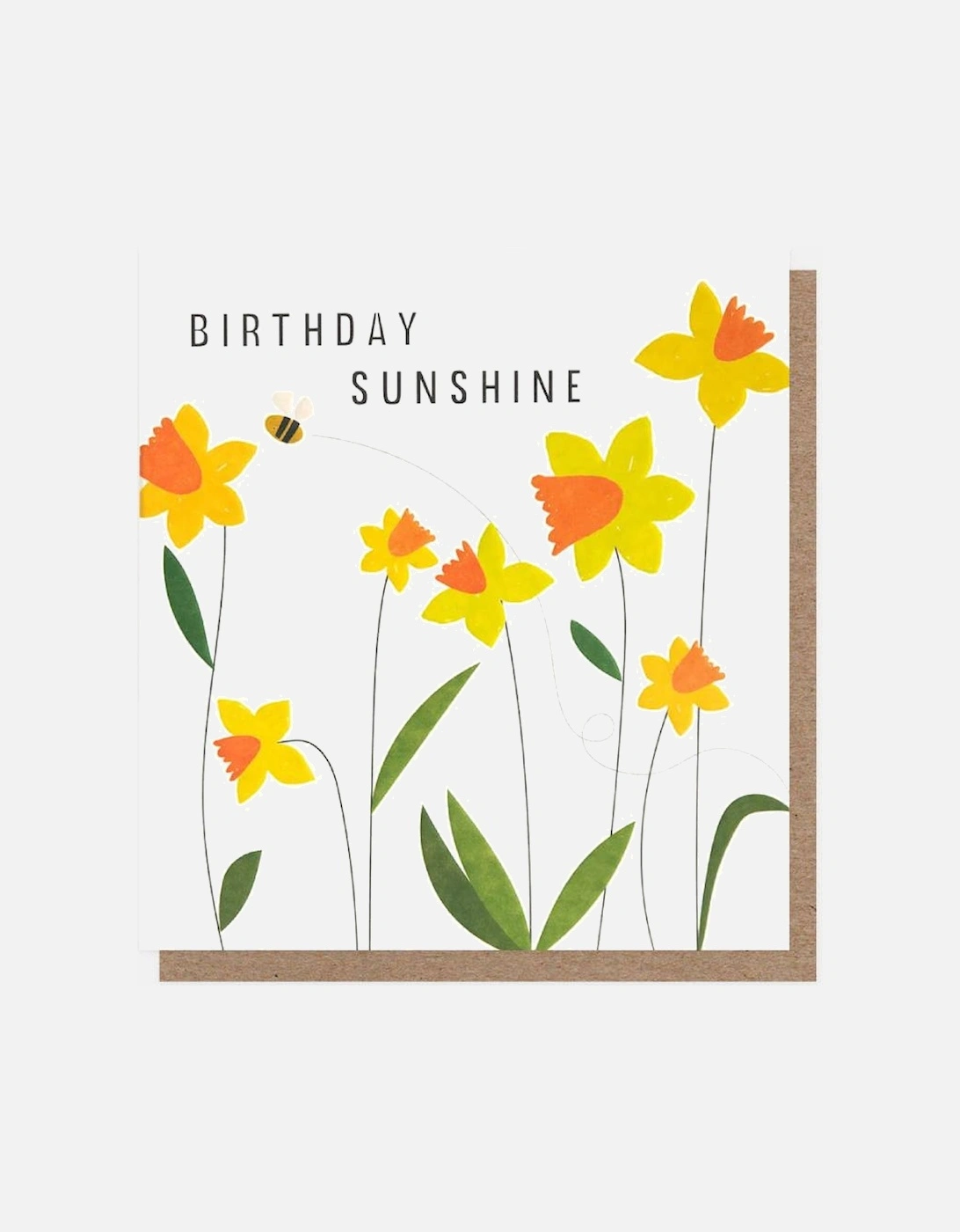 Daffodils & Bee Birthday Sunshine Card, 2 of 1