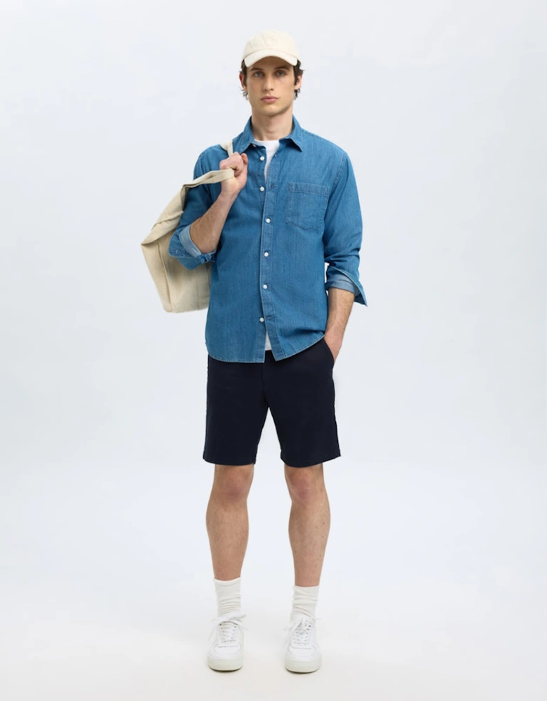Homme Slim-Miles Flex Shorts Dark Sapphire