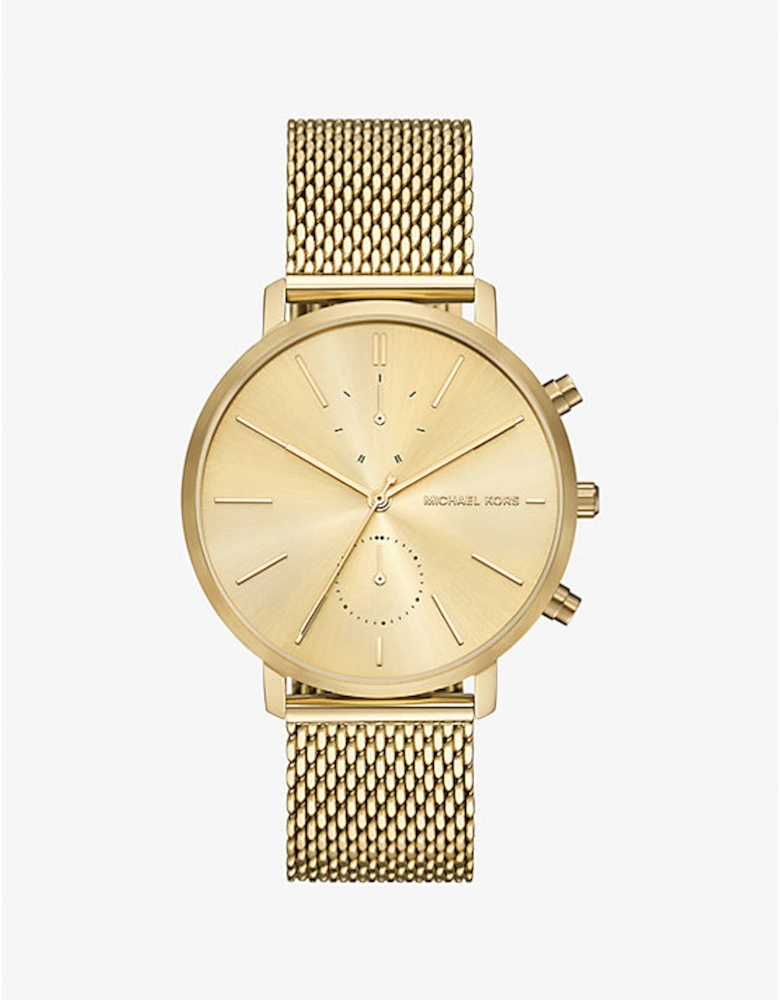 Oversized Blake Gold-Tone Mesh Watch
