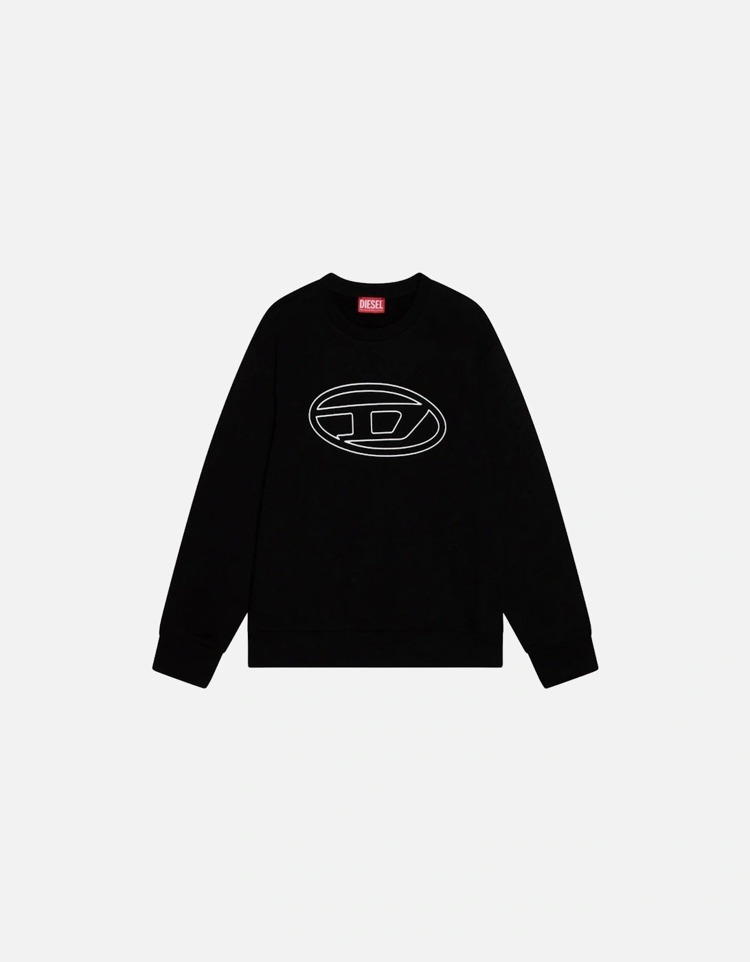 Double Destroyed Logo Black Sweatshirt, 4 of 3
