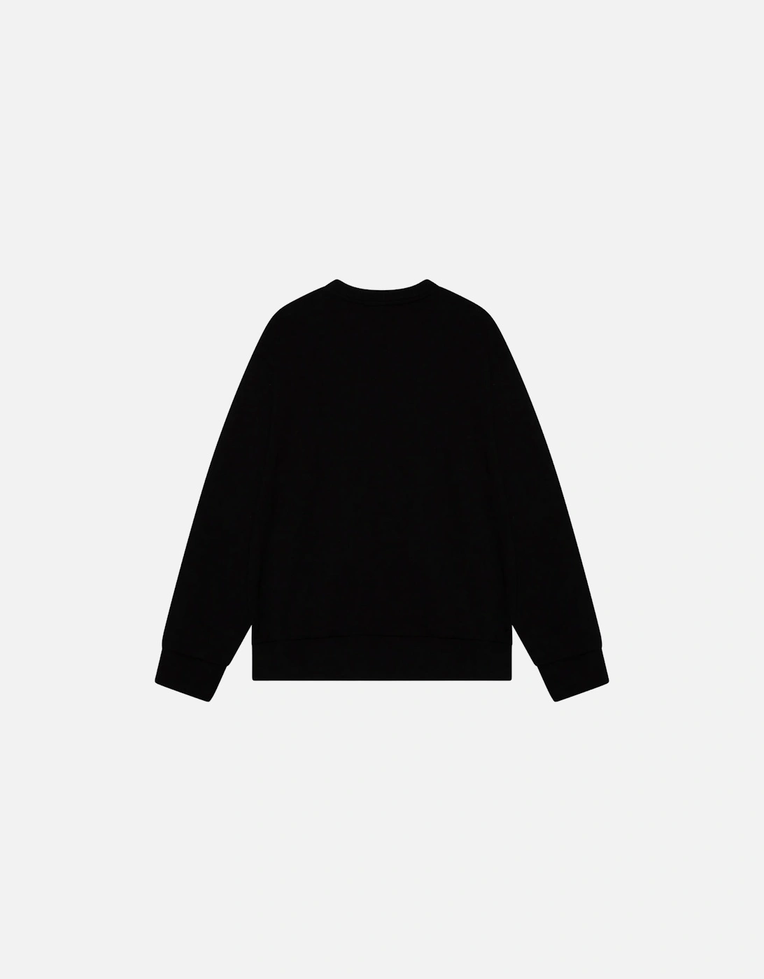 Double Destroyed Logo Black Sweatshirt