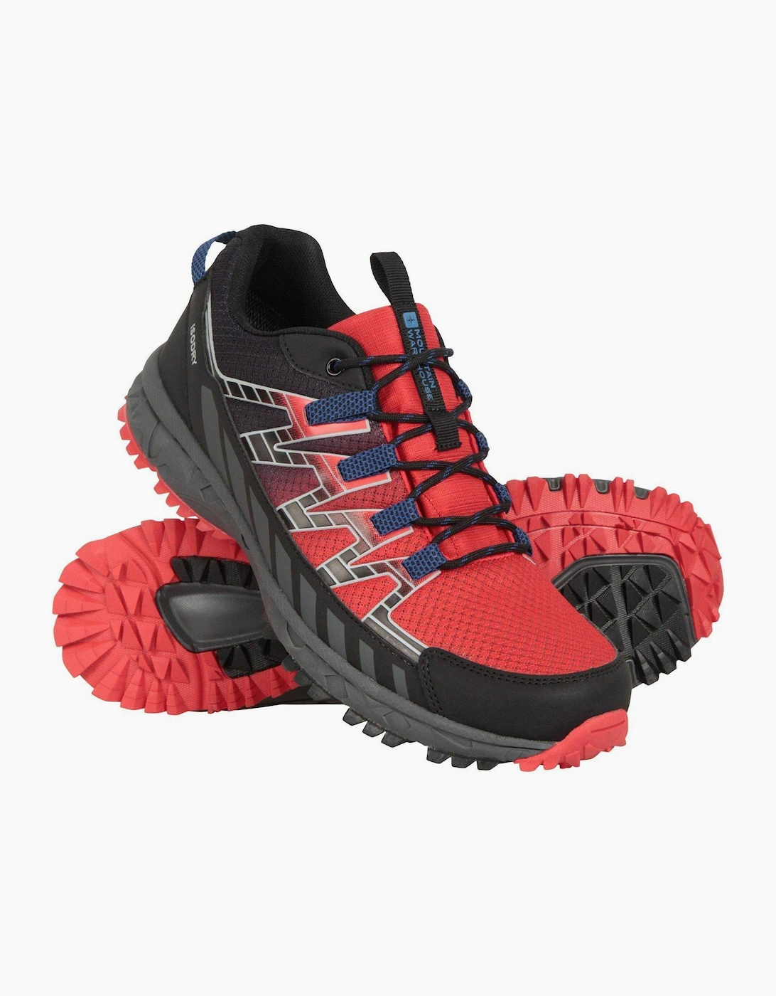 Mountain Warehouse Men's Mountain Warehouse Mens Enhance Trail Waterproof Running Trainers - Red