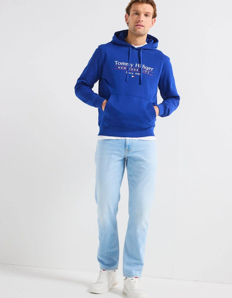 Centre Stack Hoodie - Blue