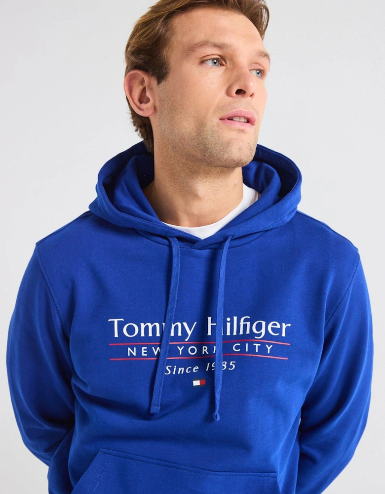 Centre Stack Hoodie - Blue
