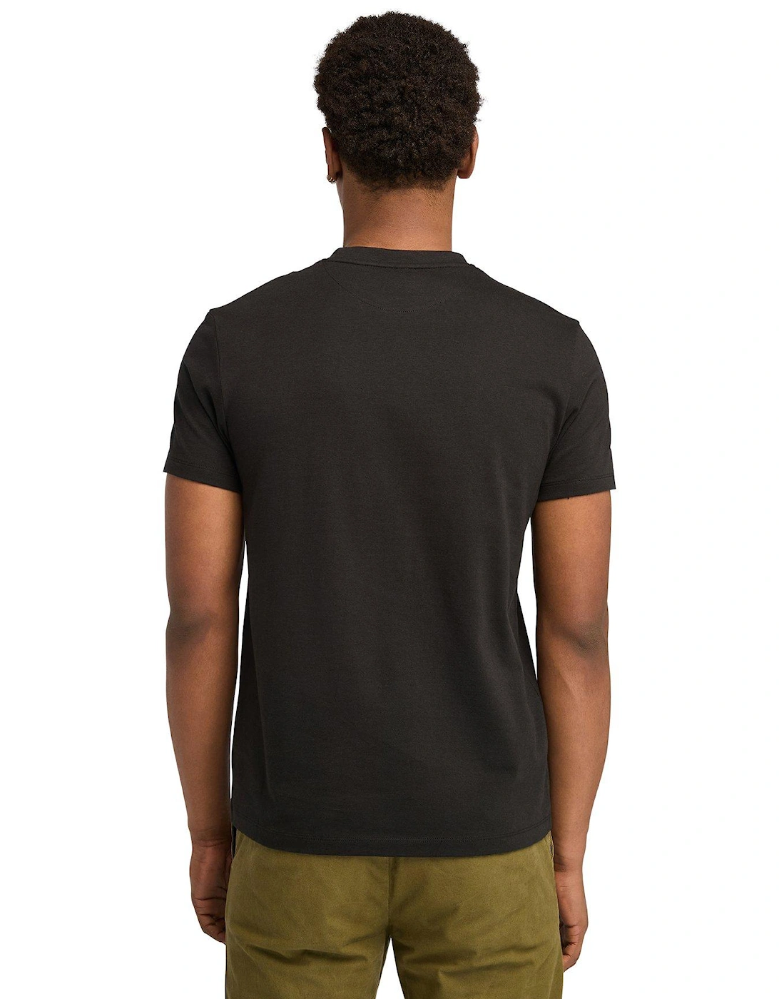 Short Sleeve Dunstan River Logo T-Shirt - Black